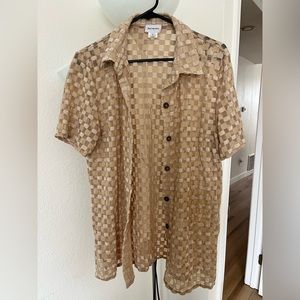 Find Me Now Checkered Shirt